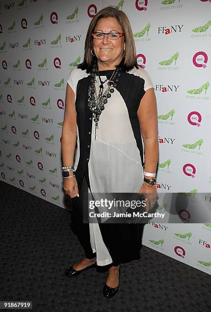 Fern Mallis attends the 16th Annual QVC Presents FFANY Shoes On Sale event at Frederick P. Rose Hall, Jazz at Lincoln Center on October 13, 2009 in...