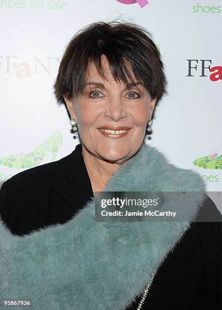 Actress Linda Dano attends the 16th Annual QVC Presents FFANY Shoes On Sale event at Frederick P. Rose Hall, Jazz at Lincoln Center on October 13,...