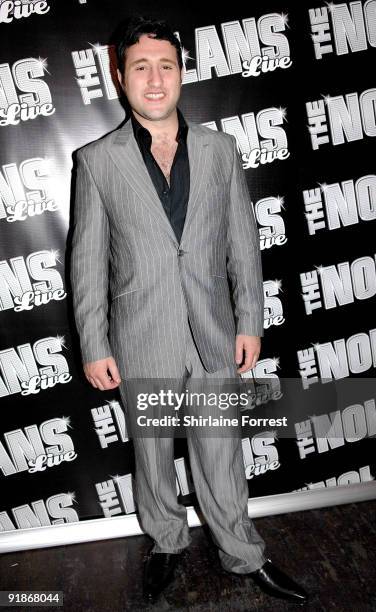 Singer-songwriter Anthony Costa attends The Nolans Aftershow party at Via on October 13, 2009 in Manchester, England.