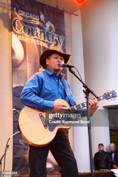 Singer Butch Hancock of The Flatlanders performs at the Petrillo Music Shell in Chicago, Illinois on October 04, 2009.