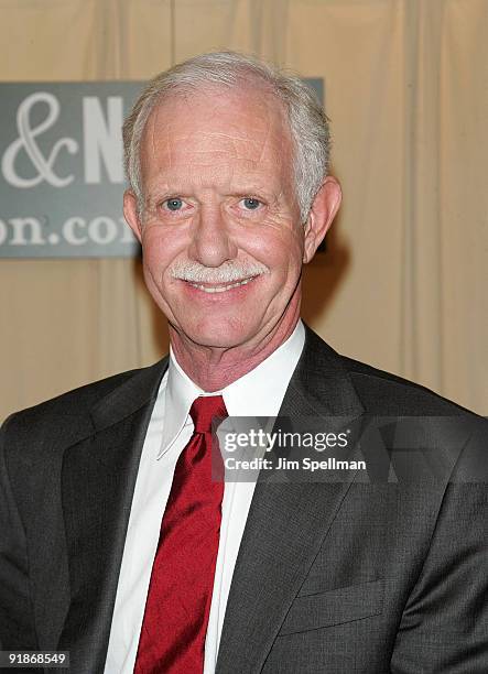 Captain Chesley Sullenberger promotes "Highest Duty" at Barnes & Noble 5th Avenue on October 13, 2009 in New York City.