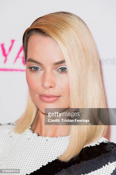 Margot Robbie attends the 'I, Tonya' UK premiere held at The Curzon Mayfair on February 15, 2018 in London, England.