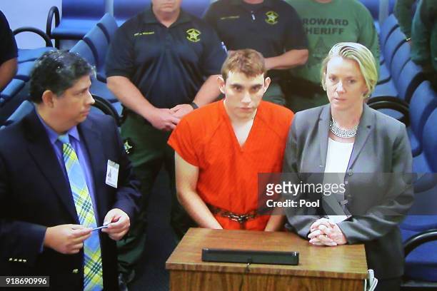 Nikolas Cruz a former student at Marjory Stoneman Douglas High School in Parkland, Florida, where he allegedly killed 17 people, is seen on a closed...
