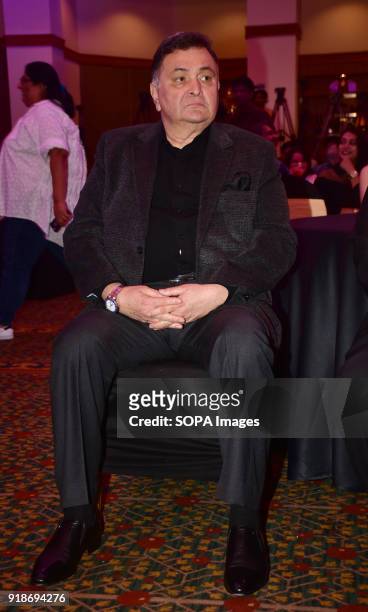 Indian film actor Rishi Kapoor present at the World Bank & UNICEF Global Edutainment Project with collaboration of Indian Film Industry at hotel JW...
