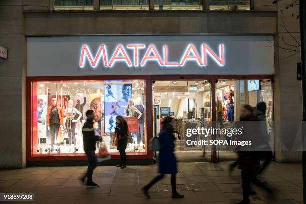 Matalan store seen in London famous Oxford street. Central London is one of the most attractive tourist attraction for individuals whose willing to...