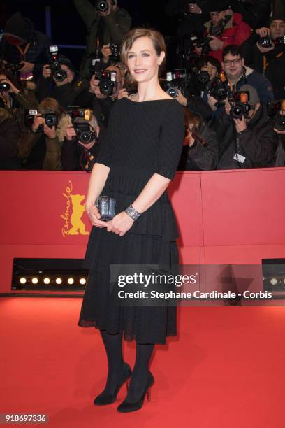 Actress Cecile De France attends the Opening Ceremony & 'Isle of Dogs' premiere during the 68th Berlinale International Film Festival Berlin at...