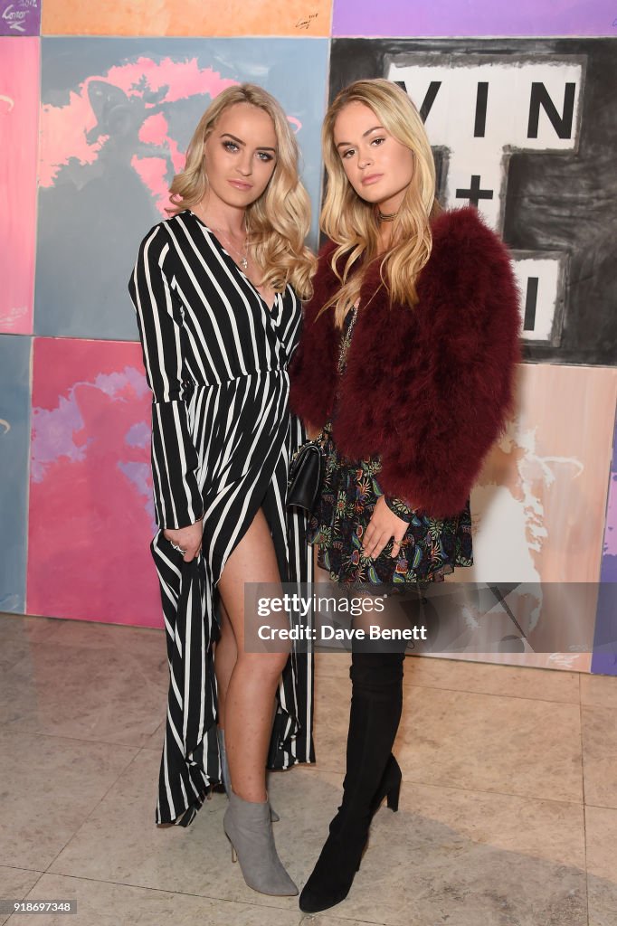 Daisy Robins and Ella Wills attend the VIN and OMI show during London