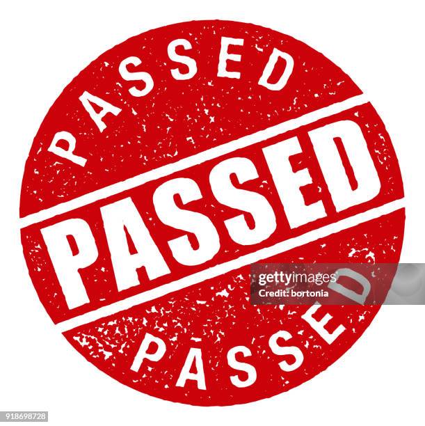 red rubber stamp icon on transparent background - pass stamp stock illustrations