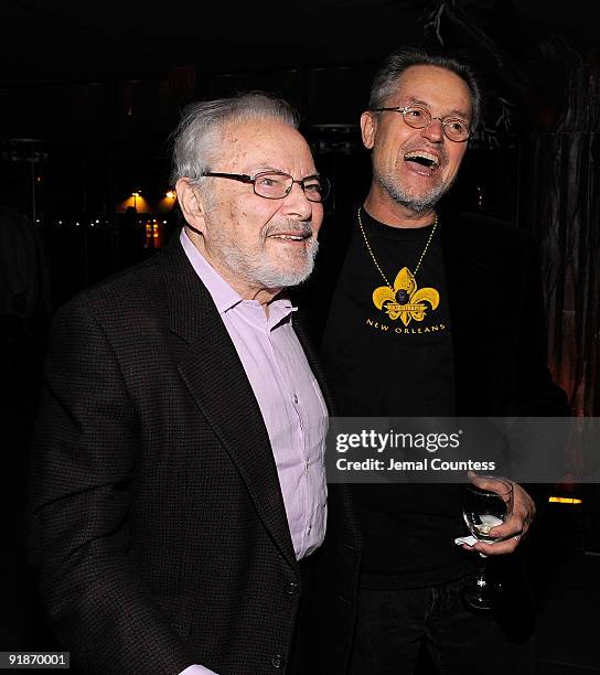 Author/producer Maurice Sendak and film director Jonathan Demme attend the after party for the "Where The Wild Things Are" premiere at The Museum of...