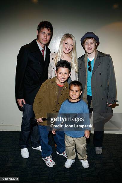 Drew Seeley, Sebastian Martinez, Adrian Slade and C J Martinez and Lucas Grabeel attend "I Kissed A Vampire" Web Series Premiere at Landmark's...