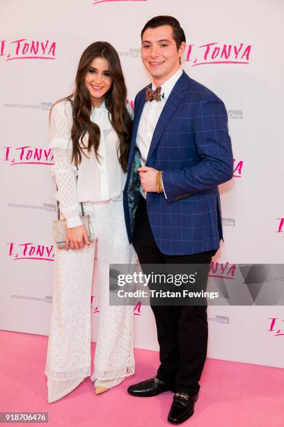 Brooke Vincent and Matej Silecky attend the 'I, Tonya' UK premiere held at The Curzon Mayfair on February 15, 2018 in London, England.