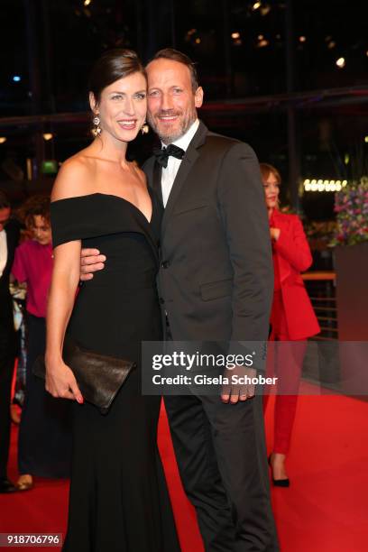 Cosima Lohse and Wotan Wilke Moehring attend the Opening Ceremony & 'Isle of Dogs' premiere during the 68th Berlinale International Film Festival...