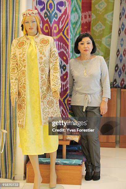 Elmira Akhmedova , director of The Center of National Arts poses on October 13, 2009 in Tashkent, Uzbekistan.