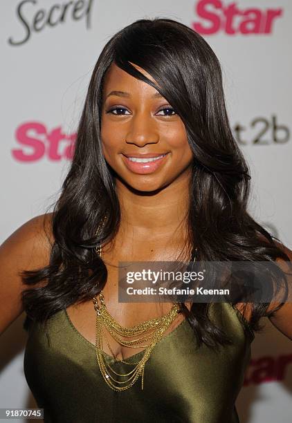 Actress Monique Coleman arrives at Star Magazine's 5th anniversary celebration at Bardot on October 13, 2009 in Hollywood, California.