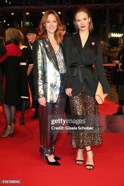 Lavinia Wilson and Alina Levshin attend the Opening Ceremony & 'Isle of Dogs' premiere during the 68th Berlinale International Film Festival Berlin...