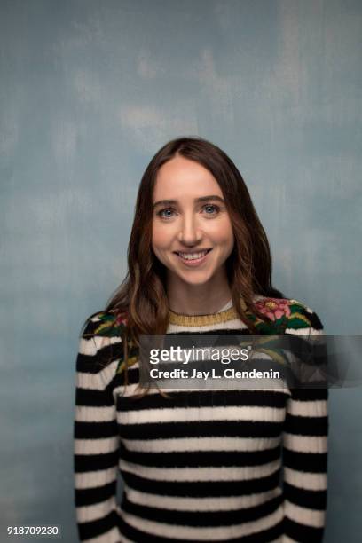 Actress Zoe Kazan, from the film 'Wildflower', is photographed for Los Angeles Times on January 19, 2018 in the L.A. Times Studio at Chase Sapphire...