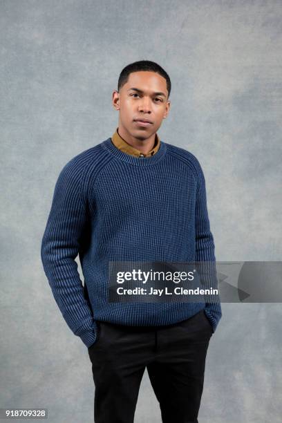 Actor Kelvin Harrison Jr., from the film 'Monsters and Men', is photographed for Los Angeles Times on January 19, 2018 in the L.A. Times Studio at...
