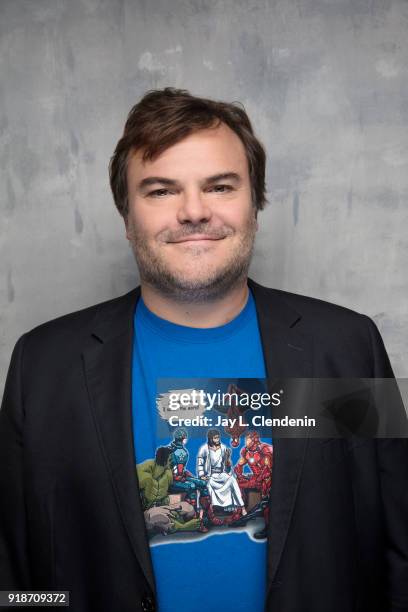 Actor Jack Black, from the film 'Don't Worry He Won't Get Far on Foot', is photographed for Los Angeles Times on January 19, 2018 in the L.A. Times...