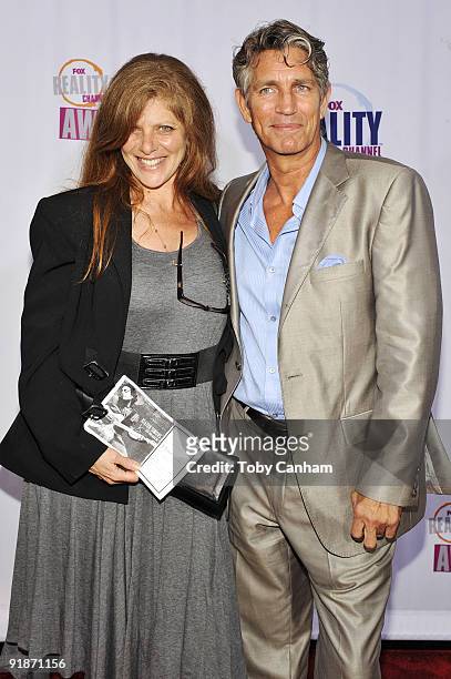 Eliza Garret and Eric Roberts pose for a picture at the 2009 Fox Reality Channels Really Awards held at The Music Box @ Fonda on October 13, 2009 in...