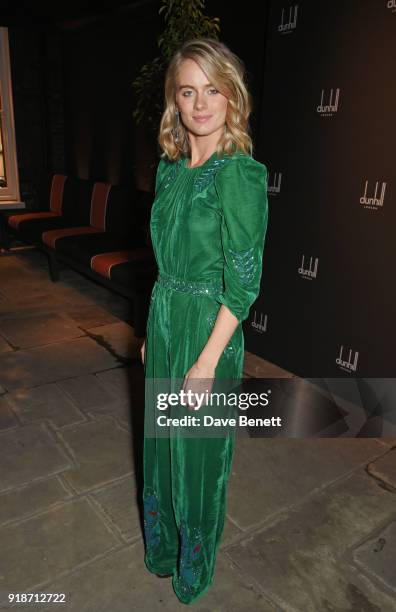 Cressida Bonas attends the Dunhill & GQ pre-BAFTA filmmakers dinner and party co-hosted by Andrew Maag & Dylan Jones at Bourdon House on February 15,...