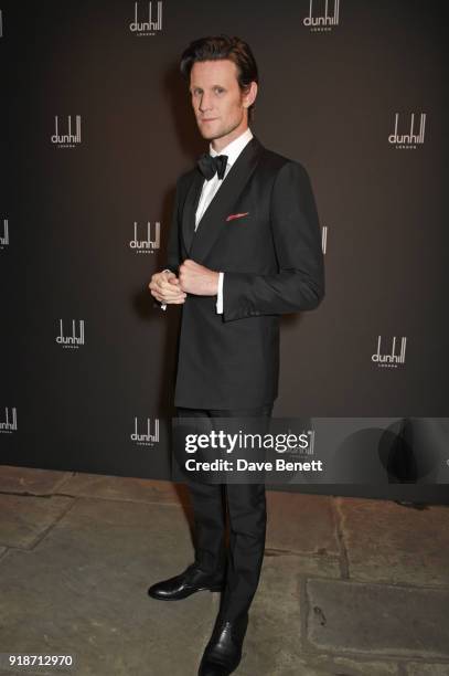 Matt Smith attends the Dunhill & GQ pre-BAFTA filmmakers dinner and party co-hosted by Andrew Maag & Dylan Jones at Bourdon House on February 15,...