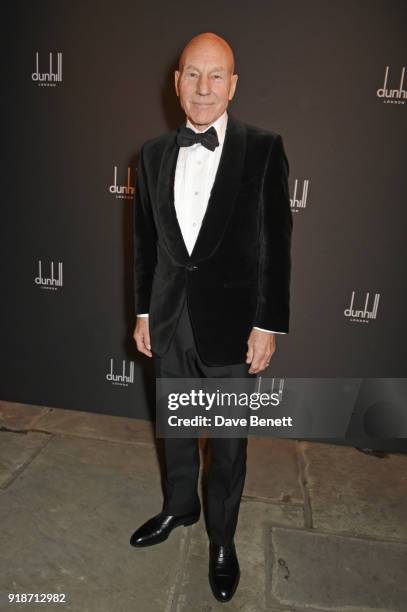 Sir Patrick Stewart attends the Dunhill & GQ pre-BAFTA filmmakers dinner and party co-hosted by Andrew Maag & Dylan Jones at Bourdon House on...