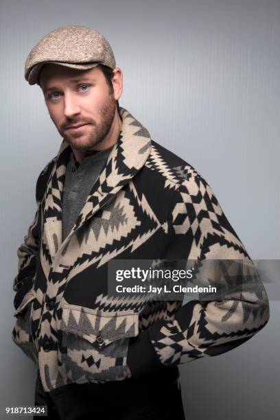 Actor Armie Hammer, from the film 'Sorry to Bother You', is photographed for Los Angeles Times on January 20, 2018 in the L.A. Times Studio at Chase...