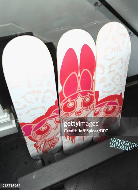 General view of detail at Katie Eary's Skate Park presentation during London Fashion Week February 2018 on February 15, 2018 in London, England.