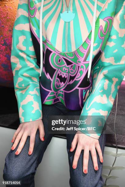 General view of detail at Katie Eary's Skate Park presentation during London Fashion Week February 2018 on February 15, 2018 in London, England.