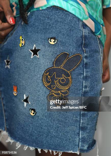 General view of detail at Katie Eary's Skate Park presentation during London Fashion Week February 2018 on February 15, 2018 in London, England.
