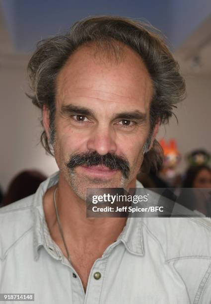 Actor Steven Ogg attends the Katie Eary Skate Park presentation during London Fashion Week February 2018 on February 15, 2018 in London, England.