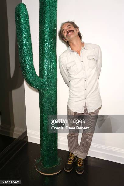 Steven Ogg attends the Katie Eary x The Powerpuff Girls - Skate Park Party during London Fashion Week February 2018 at Maddox Gallery on February 15,...