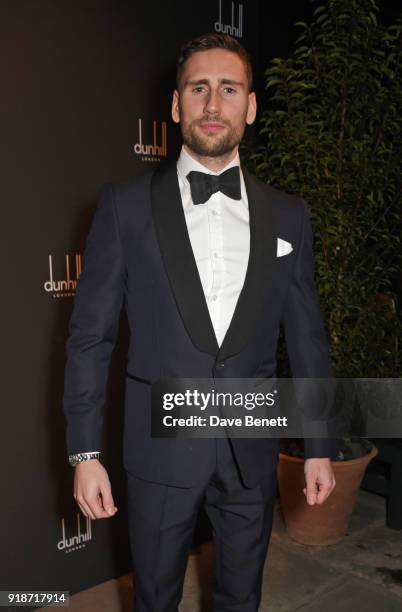 Ed Holcroft attends the Dunhill & GQ pre-BAFTA filmmakers dinner and party co-hosted by Andrew Maag & Dylan Jones at Bourdon House on February 15,...