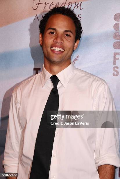 Actor Quddus attends the 2009 Freedom Awards at the University of Southern California on October 13, 2009 in Los Angeles, California.