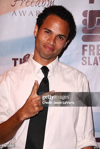 Actor Quddus attends the 2009 Freedom Awards at the University of Southern California on October 13, 2009 in Los Angeles, California.