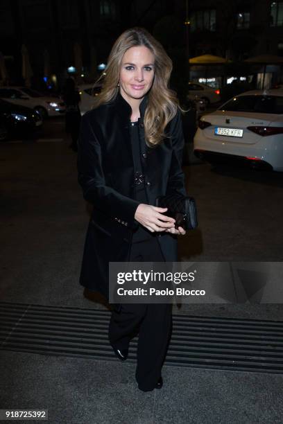 Genoveva Casanova arrives at the 'Dream in Gold' presentation at Palace Hotel on February 15, 2018 in Madrid, Spain.