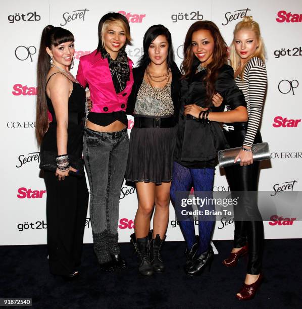 The band The Stunners attend Star Magazine's 5th Year Anniversary Celebration at Bardot on October 13, 2009 in Los Angeles, California.