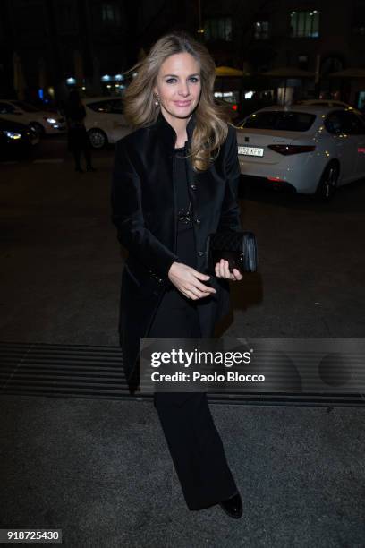 Genoveva Casanova arrives at the 'Dream in Gold' presentation at Palace Hotel on February 15, 2018 in Madrid, Spain.
