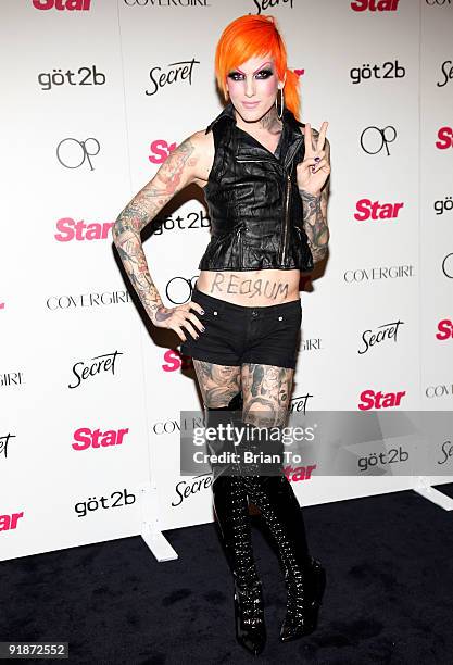 Jeffree Star attends Star Magazine's 5th Year Anniversary Celebration at Bardot on October 13, 2009 in Los Angeles, California.