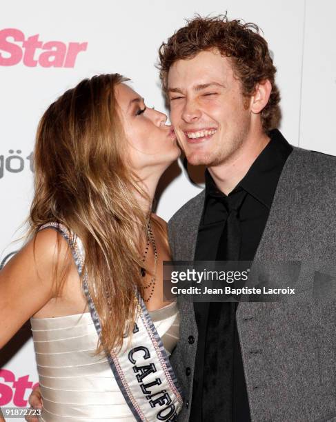Tami Farrell and Buddy Wyrick attend Star Magazine's 5th Year Anniversary Celebration at Bardot on October 13, 2009 in Los Angeles, California.