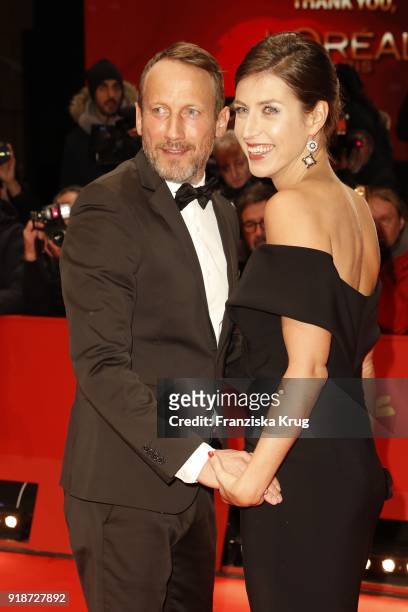 Wotan Wilke Moehring and Cosima Lohse attend the Opening Ceremony & 'Isle of Dogs' premiere during the 68th Berlinale International Film Festival...