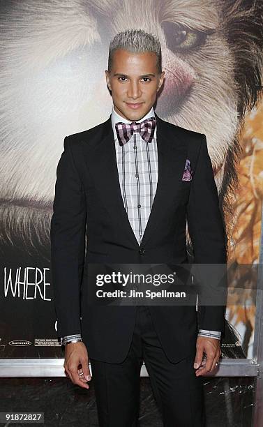 Jay Manuel attends the "Where the Wild Things Are" premiere at Alice Tully Hall, Lincoln Center on October 13, 2009 in New York City.