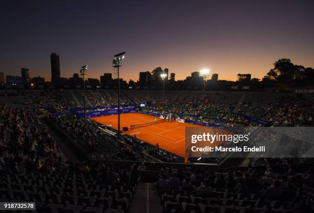 View of Guillermo Vilas Court during a second round match between Diego Schwartzman of Argentina and Thomaz Bellucci of Brazil as part of ATP...