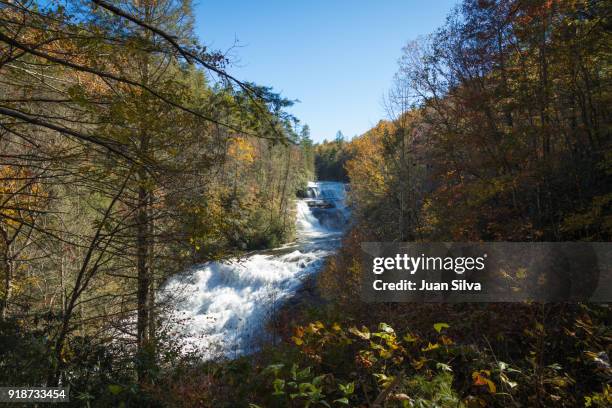 triple falls, pisgah national forest - pisgah national forest stock pictures, royalty-free photos & images