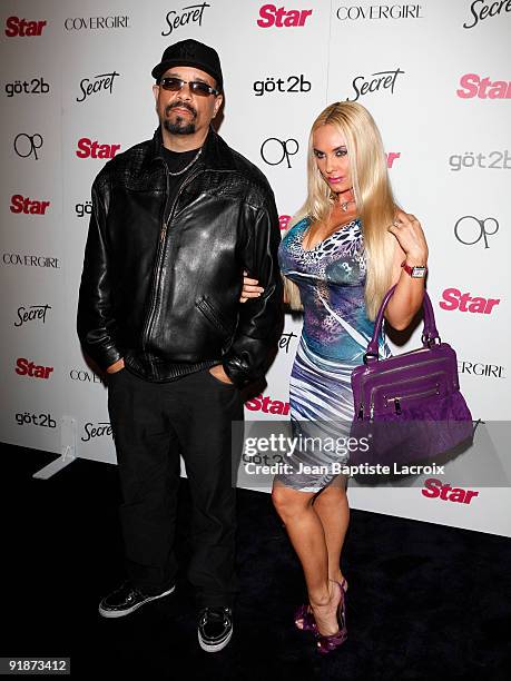 Ice T and Coco attend Star Magazine's 5th Year Anniversary Celebration at Bardot on October 13, 2009 in Los Angeles, California.