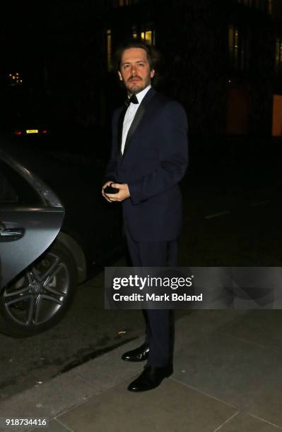 Edgar Wright arrives at the Dunhill & GQ pre-BAFTA Filmmakers Dinner and Party Co-hosted by Andrew Maag & Dylan Jones at Bourdon House on February...