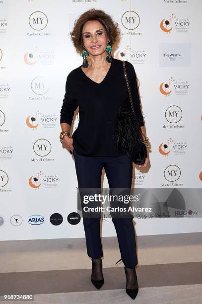 Naty Abascal attends 'Dream In Gold' presentation campaign at Palace Hotel on February 15, 2018 in Madrid, Spain.