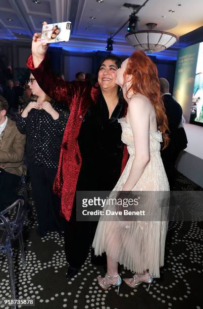 Gurinder Chadha and Eleanor Tomlinson attend the Newport Beach Film Festival UK Honours in association with Visit Newport Beach at The Rosewood Hotel...