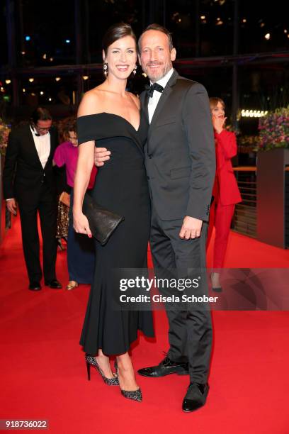 Cosima Lohse and Wotan Wilke Moehring attend the Opening Ceremony & 'Isle of Dogs' premiere during the 68th Berlinale International Film Festival...