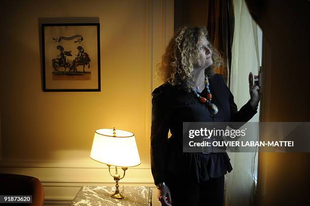 French geographer and economist Sylvie Brunel poses on October 14, 2009 in Paris. Brunel, ex-wife of French minister for immigration Eric Besson,...